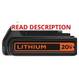 BLACK+DECKER 20V MAX 1.5Ah Battery