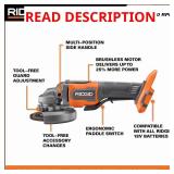 18V Brushless 4-1/2" Grinder (Tool)