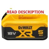 DeWalt DCB184-XJ XR Lithium Battery 18V 5.0Ah