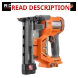 RIDGID 18V 18-Gauge Narrow Crown Stapler