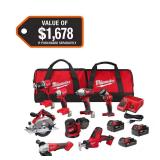 Milwaukee M18 18V Cordless 8-Tool Kit