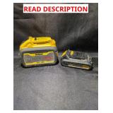 Salvage Battery Lot Featuring DeWalt 20V 9Ah & 2A