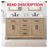Doveton 60 in. Bath Vanity with Top **HAS DAMAGE