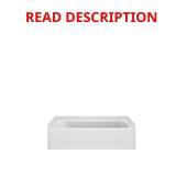 60x30 in Soaking Tub, Right Drain, White