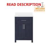 Beaufort 24 in. Bath Vanity w/ White Top & Basin