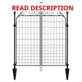 Rockdale 41.9 H x 34.8 W Black Fence Gate
