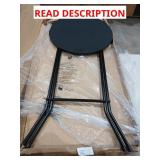 (4) 24" Round Black Table