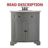 Hamilton Grey Vanity with Granite Top & Sink