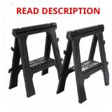Husky 28" x 31" Folding Sawhorse (2-Pack)