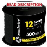 500 ft. 12 Black Solid CU THHN Wire