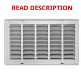 25 in. x 14 in. White Return Air Filter Grille