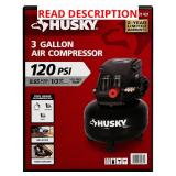 Husky 3 Gallon Air Compressor 120 PSI Pancake