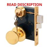 Prime-Line Brass Double Cylinder Deadbolt