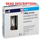 Leviton 15A Three-Pole Toggle Quiet Switch