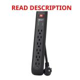 8 ft. 6-Outlet Surge Protector, 45  Plug