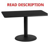 Black Wood Laminate Table Top 30x48