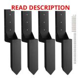 Fence Post Anchor Kit 4 Pack 3.5 x 3.5 in