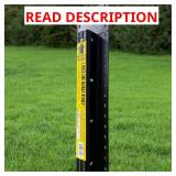 Skid Lot Powder Coated Steel Fence Post with Top