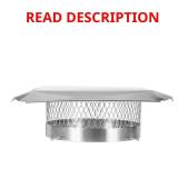 16 in. Round Chimney Cap, Stainless Steel