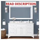 Mara 60" Single Sink Vanity with Stone Top