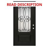 Regency 36x96 Front Door, Onyx Mahogany