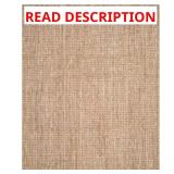 Natural Fiber Beige Solid Area Rug (unknown measu