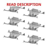 6 in. Aluminum Recessed Housing, IC (6-Pack)