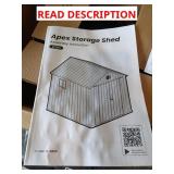 Apex storage shed 8