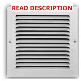 8 in. x 8 in. Steel Return Air Grille in White