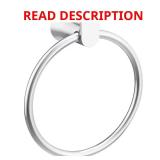 Wall Mounted Genta Towel Ring in Chrome