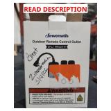 Outdoor remote control outlet