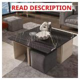 Haley Nested Coffee Table & Ottoman Set