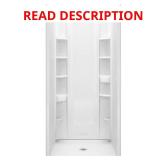 STORE+ 36x76 1-Pc Shower Back Wall White