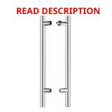 36"in. Solid Stainless Door Handle (1-Pair)