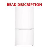 30 in. Bottom Freezer Refrigerator, White