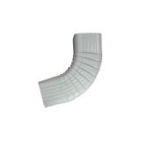 3x4 in White Aluminum Downpipe - Elbow
