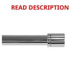 72-144 in Telescoping Rod Set, Brushed Nickel