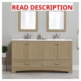 Spring Mill Emlyn 60" Double-Sink Vanity