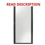 3000 Series 36x80 Black Left-Hand Storm Door