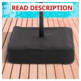 Patio Umbrella Base, 8 12 ft, 320 lb, Black