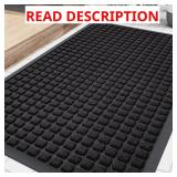 Smiry Front Door Mat, Rubber Doormat, 29.5x17