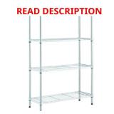 Chrome 4-Tier Wire Shelf (36Wx54H)