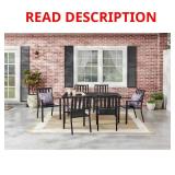 (2) StyleWell Stackable Steel Slat Chair, Black