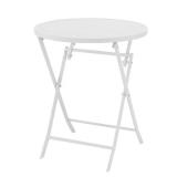 Mix & Match 24.6" White Patio Table
