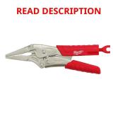 9 in Torque Lock Long Nose Pliers with Grip