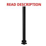 42 in. H x 4 in. W Black Aluminum Corner Post