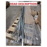 Skid Lot: J Bead, Close Mesh Shelving, Top Rail