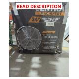 Central Machinery 24" High Velocity Shop Fan