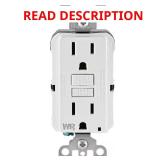 15A 125V GFCI Duplex Outlet (3-Pack) GFWT1-3W