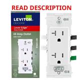 Decora Lever Edge 20A 125V Outlet